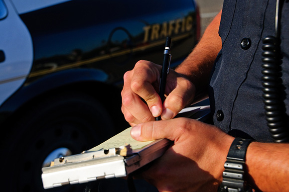 Police Writing Traffic Ticket