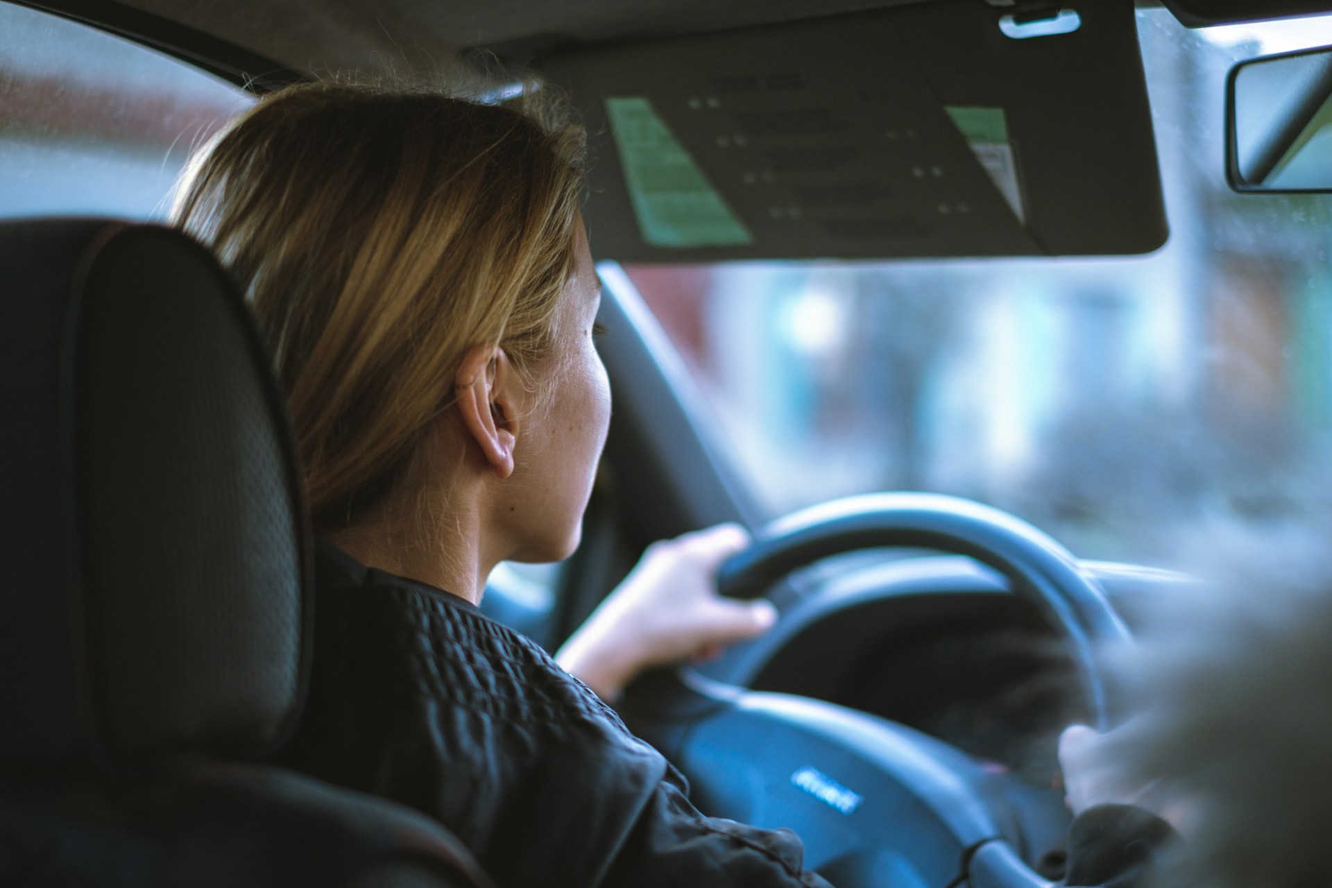 driving a car